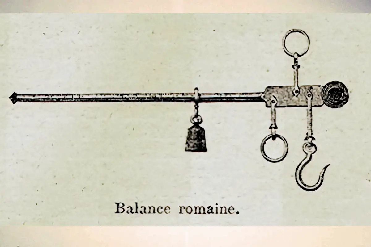 Balanza Romana Instrumento De Pesaje Asociado Al Comercio